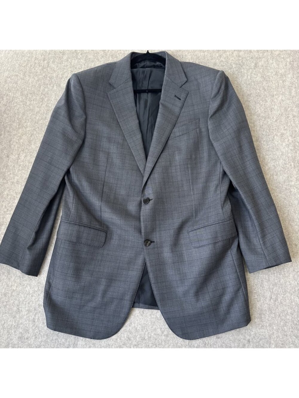 Ermenegildo Zegna 15milmil15 Suit Mens 54L Gray Check 36x32 Tailored Fit